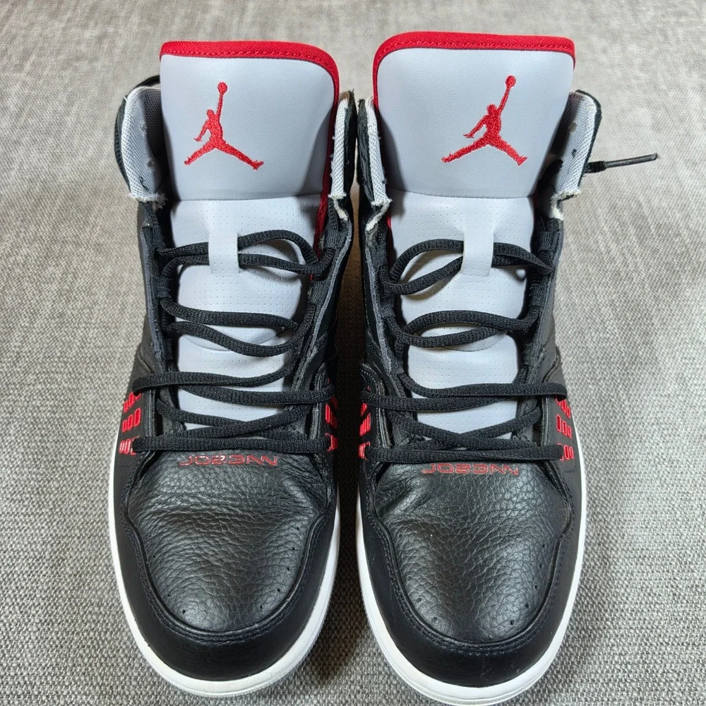 NEW Air Jordan 1 Flight 'Black Red Gray Cement Mens 11 Basketball Shoes
